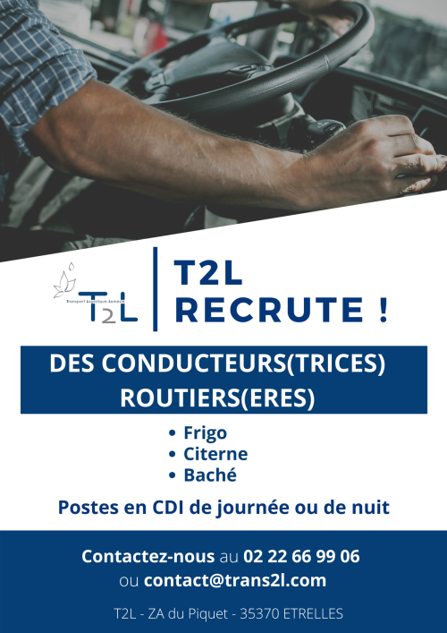 Conducteur Affiche recrutement